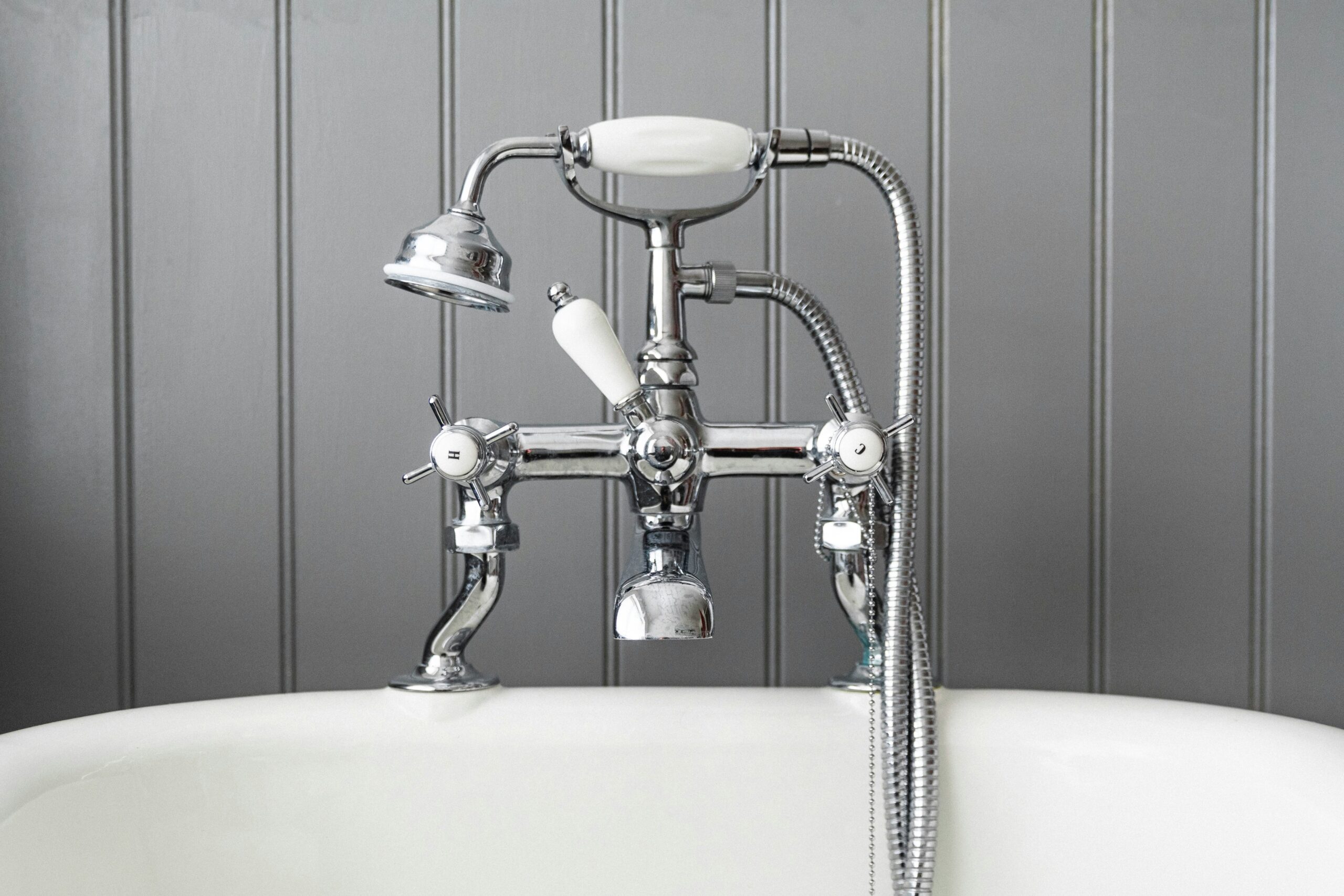 robinet bain douche baignoire blanc chrome